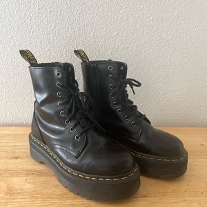 Jadon Boot Smooth Leather Platform Doc Martens